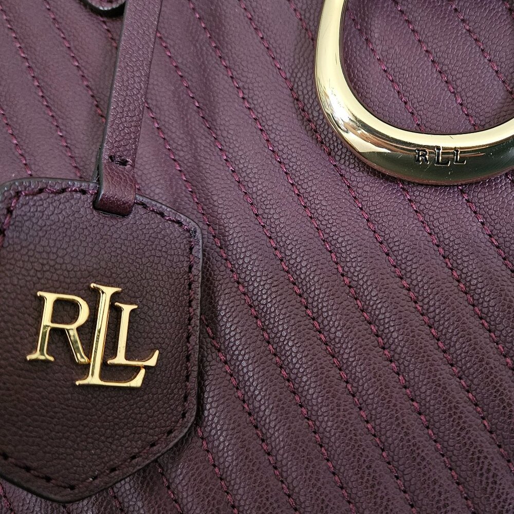 Ralph Lauren Quilted Caviar City Leather Tote bag